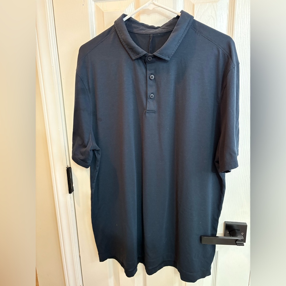 Lululemon Men’s Navy Blue Polo Sz L